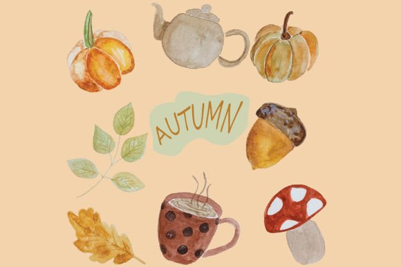 Autumn Watercolor Elements: A Visual Designer’s Take for Content Creators