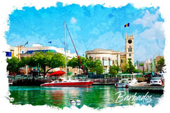 Barbados Watercolor Poster Illustrations for Digital Sellers: A Practical Review