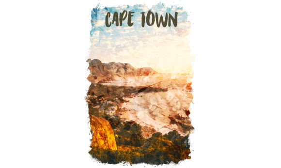 Cape Town Africa Watercolor Poster: A Visual Asset for Brand Storytelling
