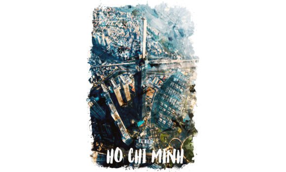 Ho Chi Minh Asia Watercolor: A Fresh Illustration for Modern Branding