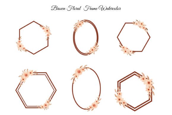 Review: Brown Floral Frame Wedding Watercolor for Blog & Editorial Design