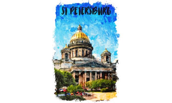 Saint Petersburg Europe Watercolor Illustrations: A Brand Designer’s Review
