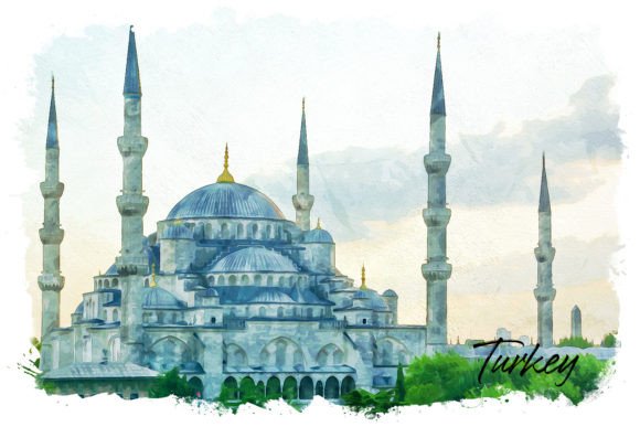 Turkey Watercolor Poster: A Fresh Illustration for Seasonal Branding