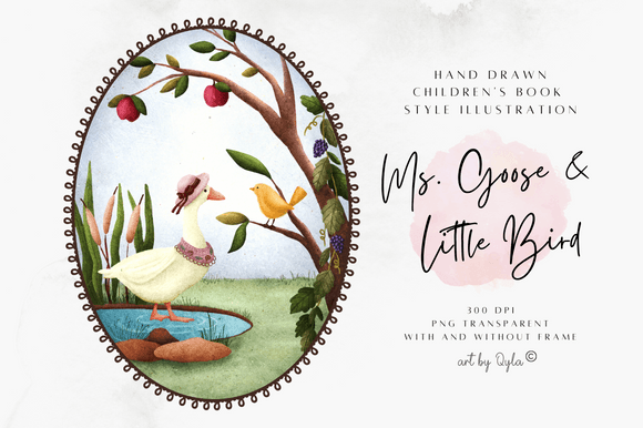Watercolor Goose Clipart: A Soft, Artistic Touch for Branding and Illustrations