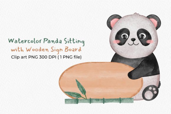 Watercolor Panda with Wood Sign Board: A Designer’s Real-World Review
