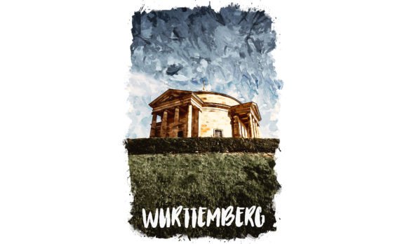 Wurttemberg Europe Watercolor Poster Illustrations for Digital Sellers